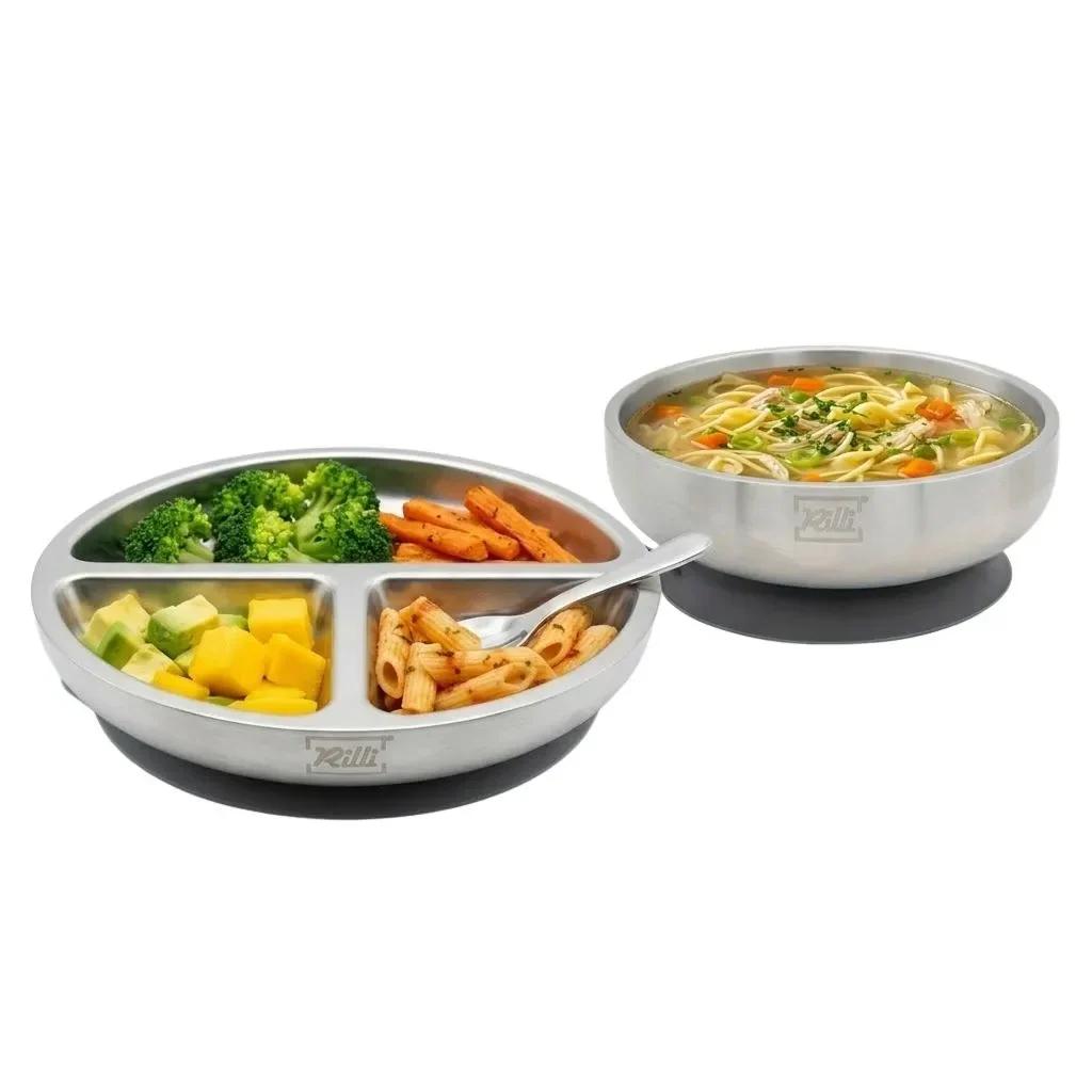 Teller Start Set grau