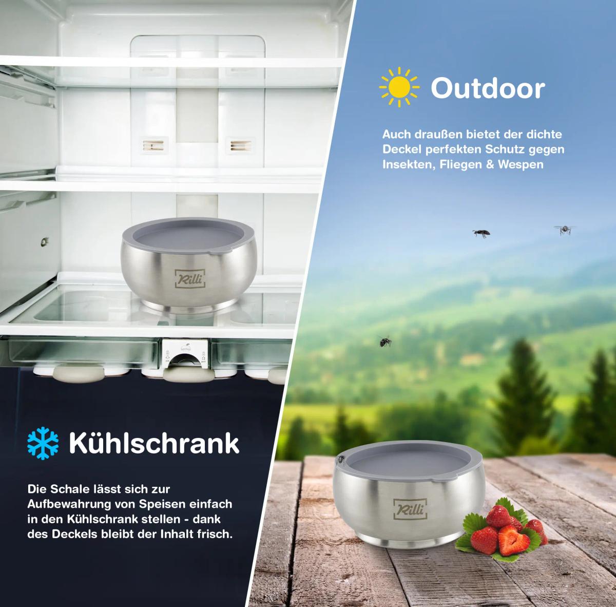 BLW Starter Set klein grau - geteilter Teller, Schüssel, Becher - Thumbnail 10