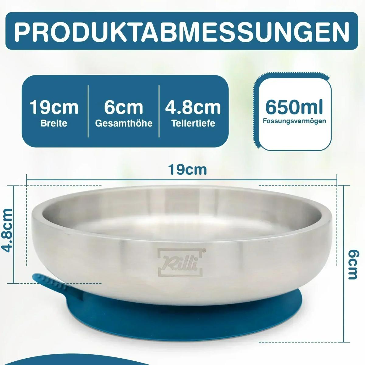 Tiefer Rilli Teller Petrol -  B-Ware - Thumbnail 7