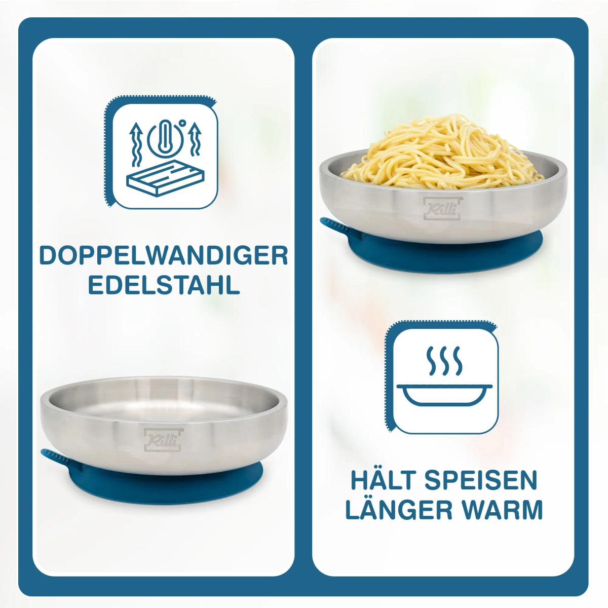 Tiefer Rilli Teller Petrol -  B-Ware - Thumbnail 5