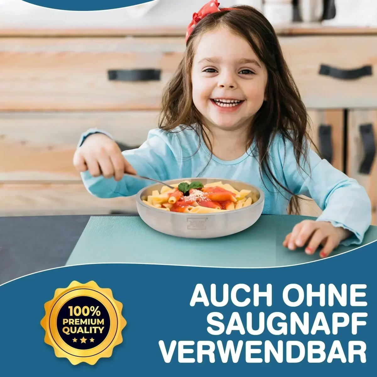 BLW Starter Set groß grau - geteilter Teller, tiefer Teller, Schüssel, 2x Becher - Thumbnail 11