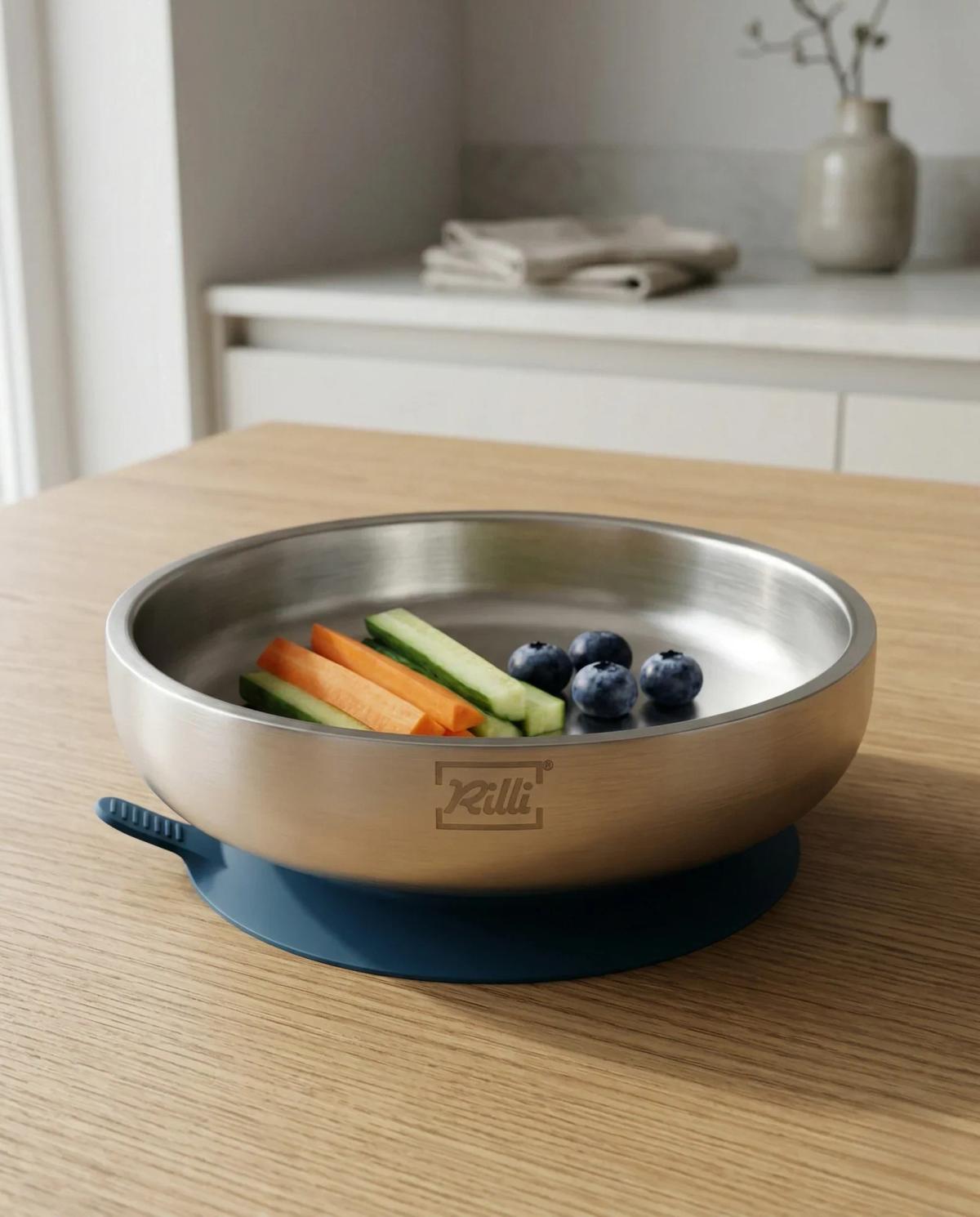 Materialdetail von Edelstahl Babygeschirr