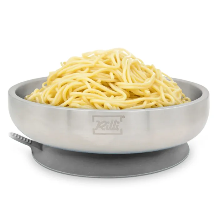 Tiefer Rilli Teller grau -  B-Ware